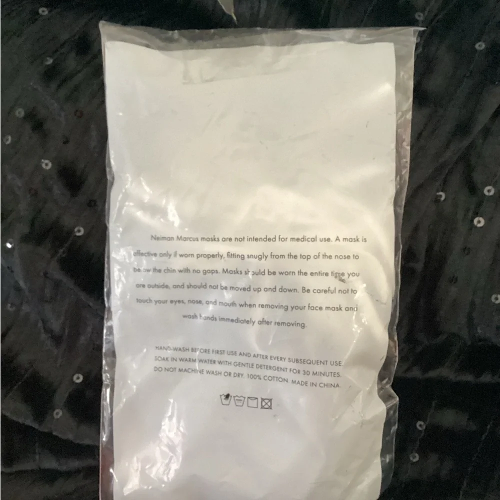Neiman Marcus Tonal Chambray Face Covering Set